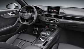 Shot of the dashboard in a 2017 Audi S4.