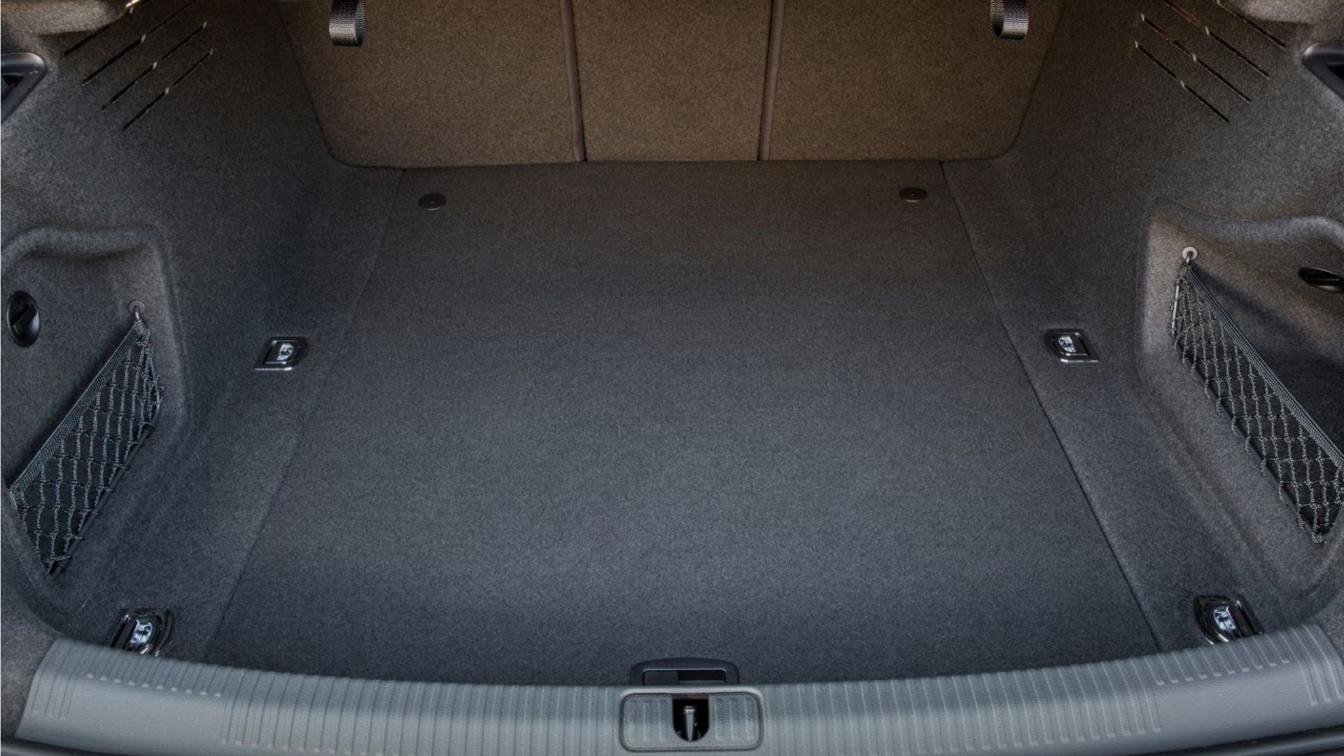 Shot inside the trunk of a 2017 Audi S4.