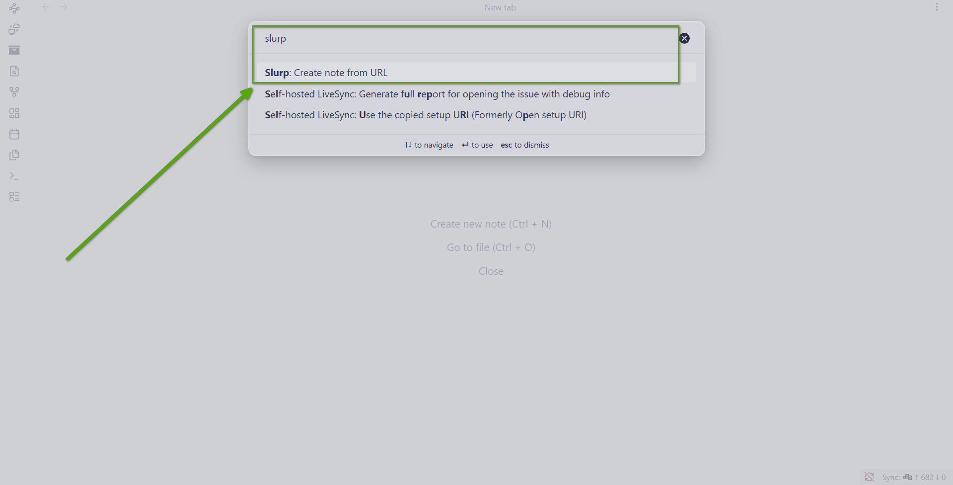 Create note from URL.