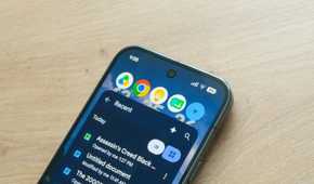 Four apps opened as app bubbles on a Pixel 10 Pro.