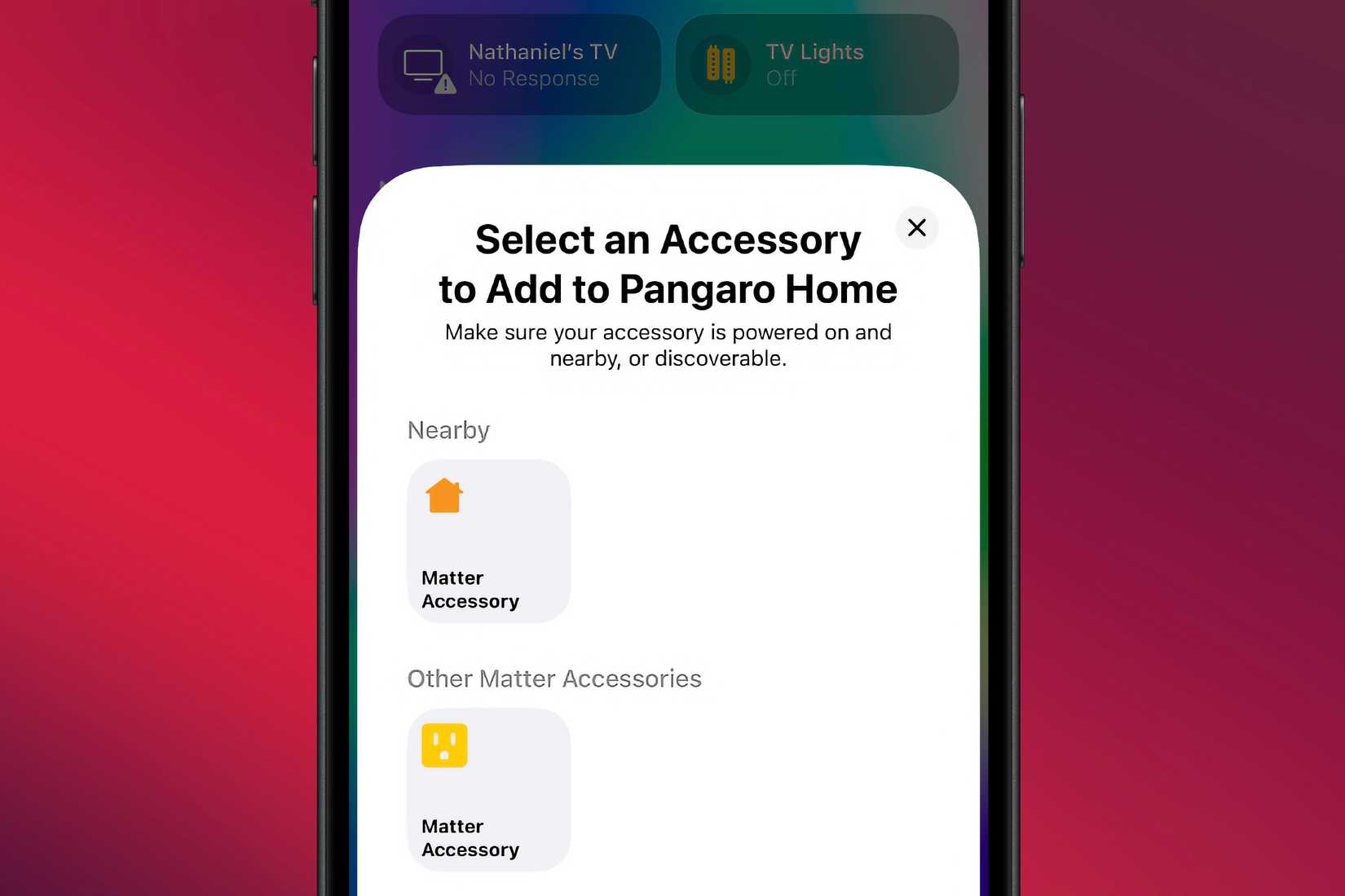 Adding smart USB to Apple Home on an iPhone in iOS 27.