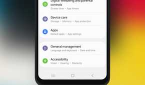 Apps section in Settings on Android.