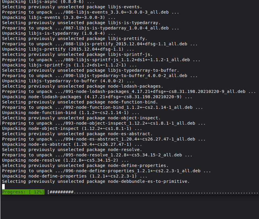 Installing nodejs and npm via Terminal on Linux Mint.