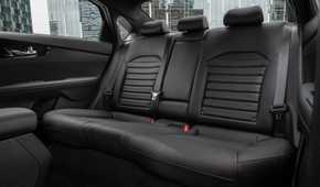 Shot of the rear seats in a 2022 Kia Forte.