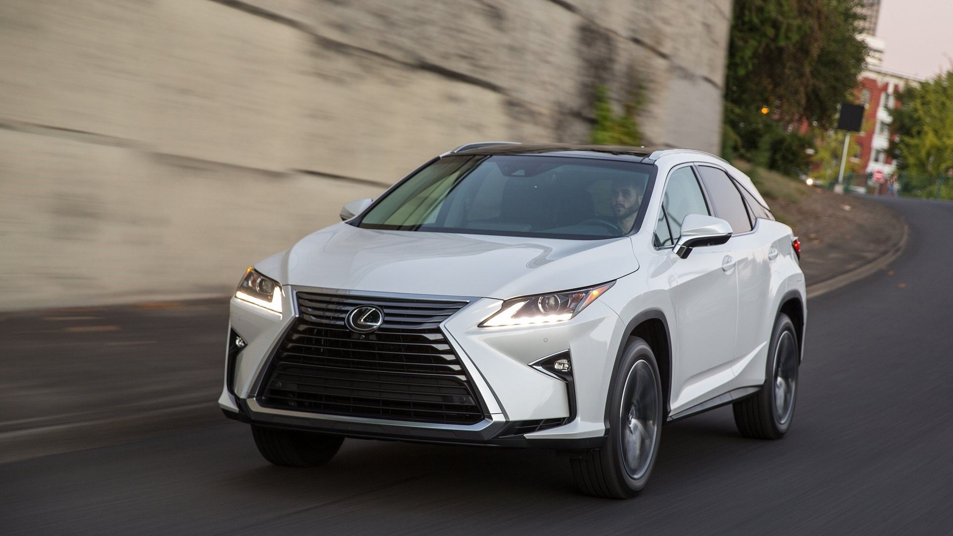Front 3/4 shot of a 2016 Lexus RX