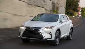 Front 3/4 shot of a 2016 Lexus RX