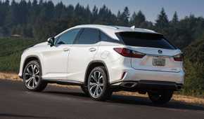 Rear 3/4 shot of a 2016 Lexus RX