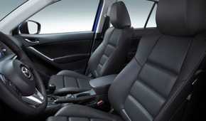Shot of the interior inside the cabin of a 2013 Mazda CX-5.