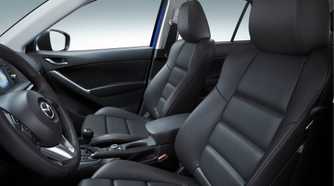 Shot of the interior inside the cabin of a 2013 Mazda CX-5.