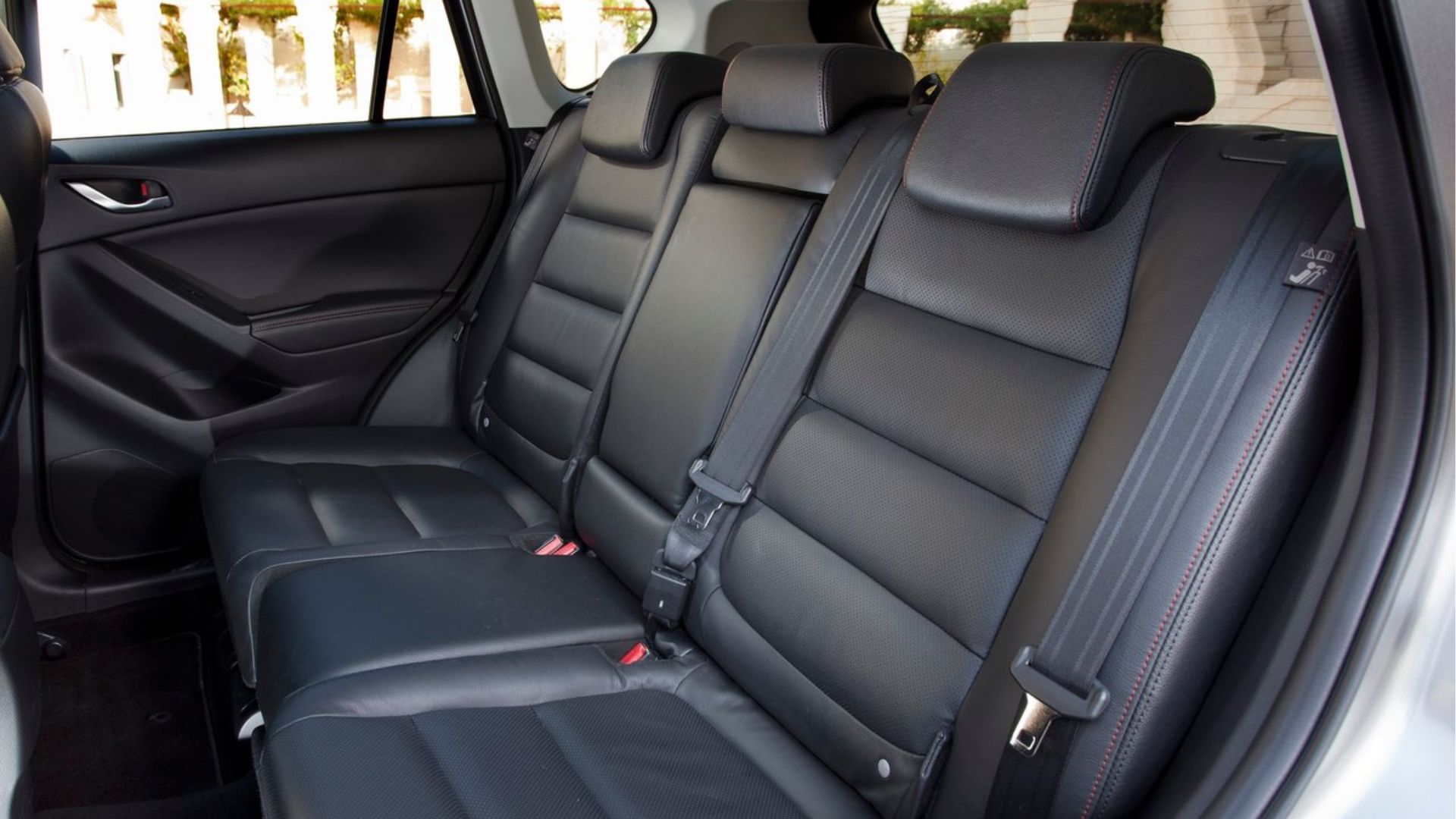 Shot of the rear seats in a 2013 Mazda CX-5.