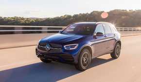 Front 3/4 shot of a 2020 Mercedes-Benz GLC-Class
