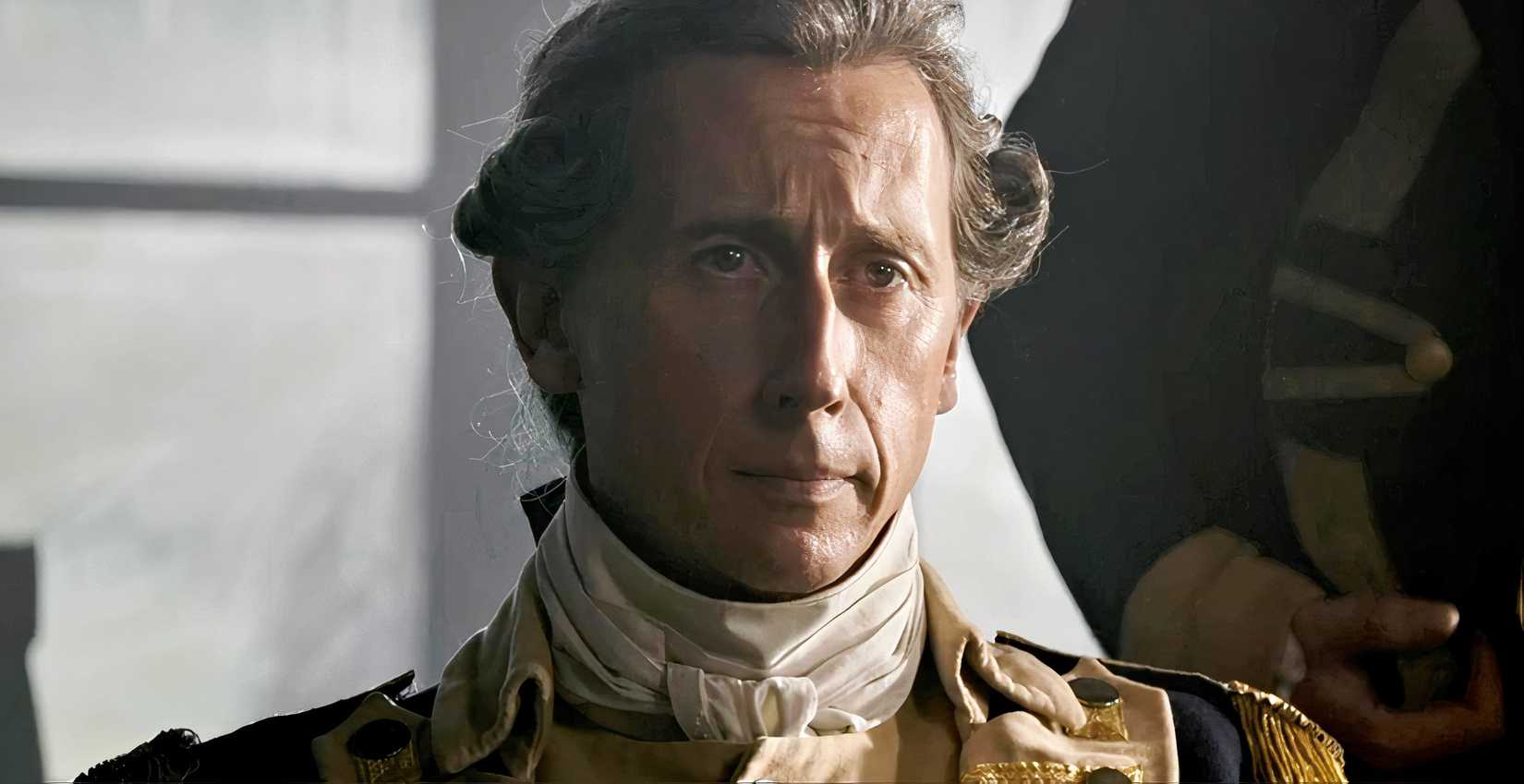 Nicholas Rowe as George Washington in Washington.