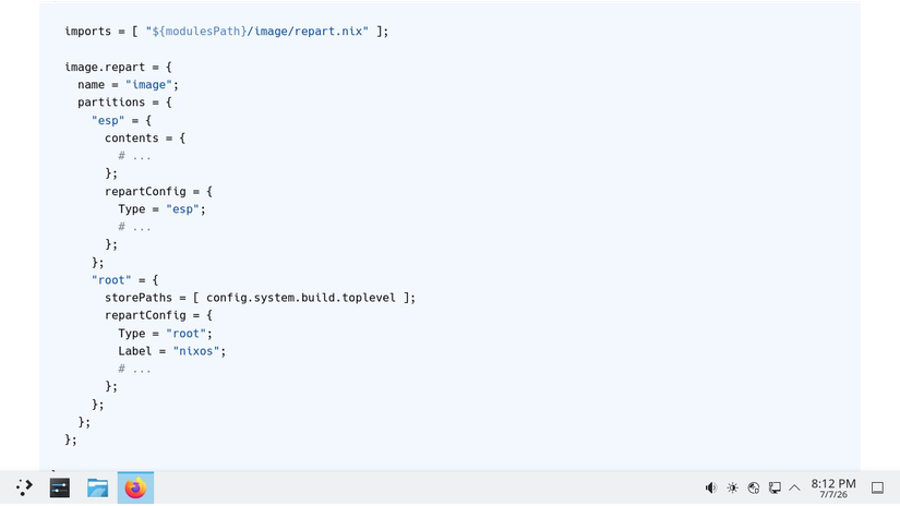 The NixOS configuration documentation.
