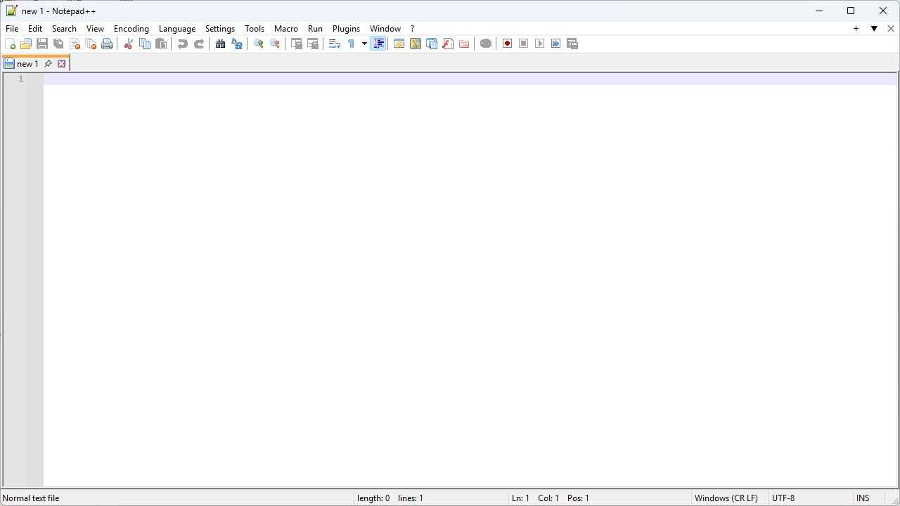 Notepad++ features more buttons on the menus.