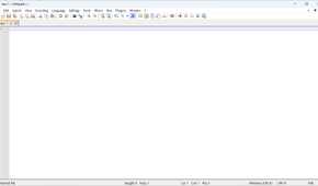 Notepad++ features more buttons on the menus.