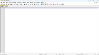 Notepad++ features more buttons on the menus.