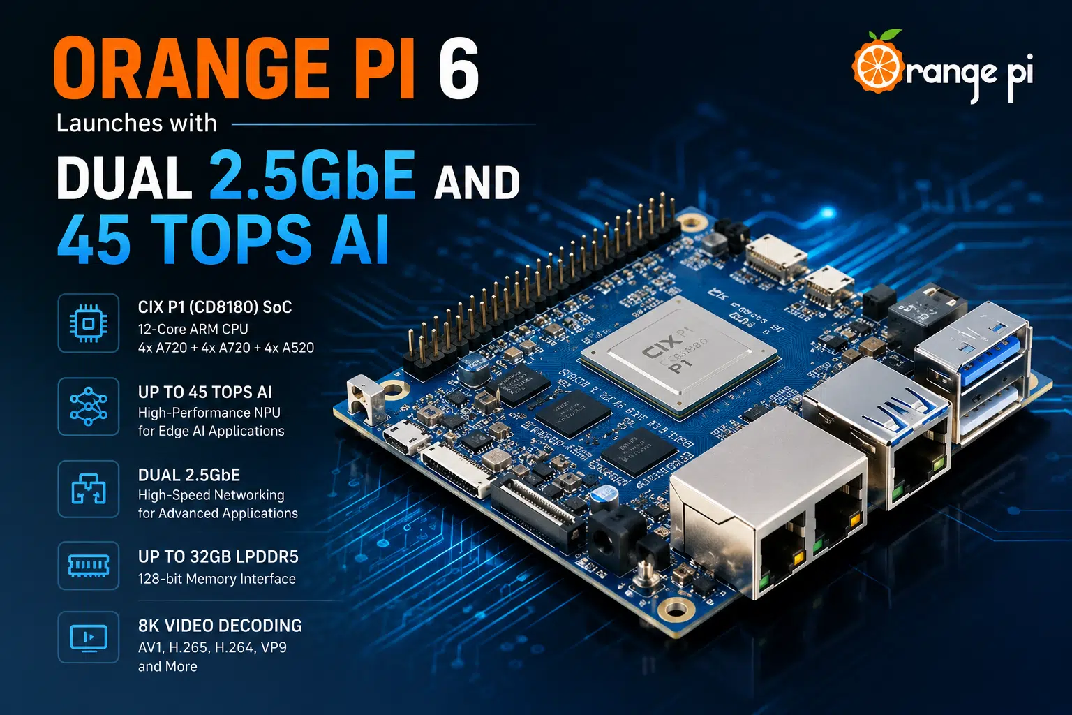 Orange Pi 6 gives homelabbers what Raspberry Pi 5 doesn’t