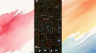 Organic Maps showing the user on a map