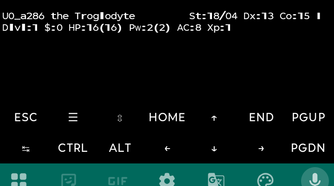 Playing Nethack in Termux