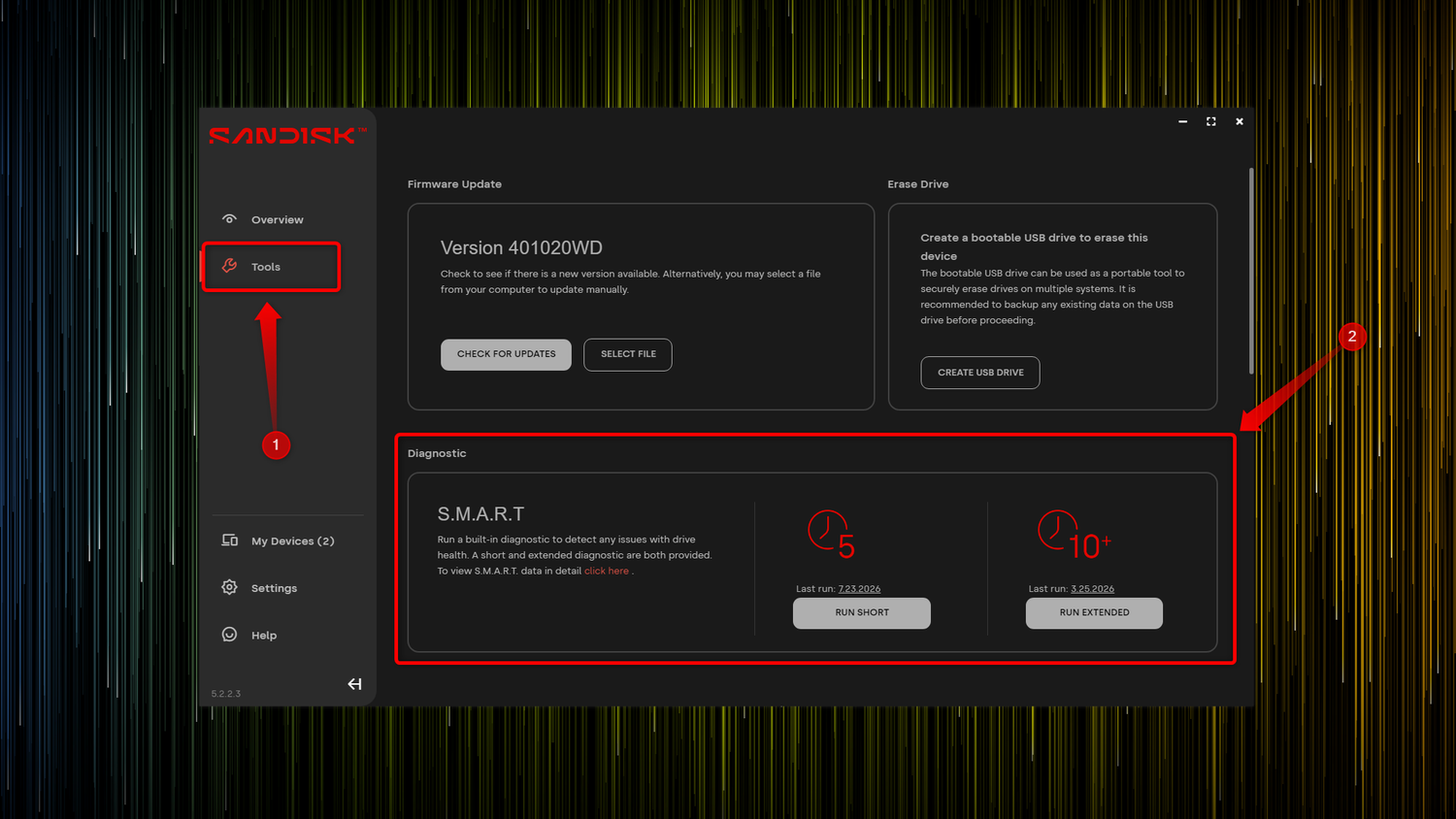 SanDisk Dashboard 02