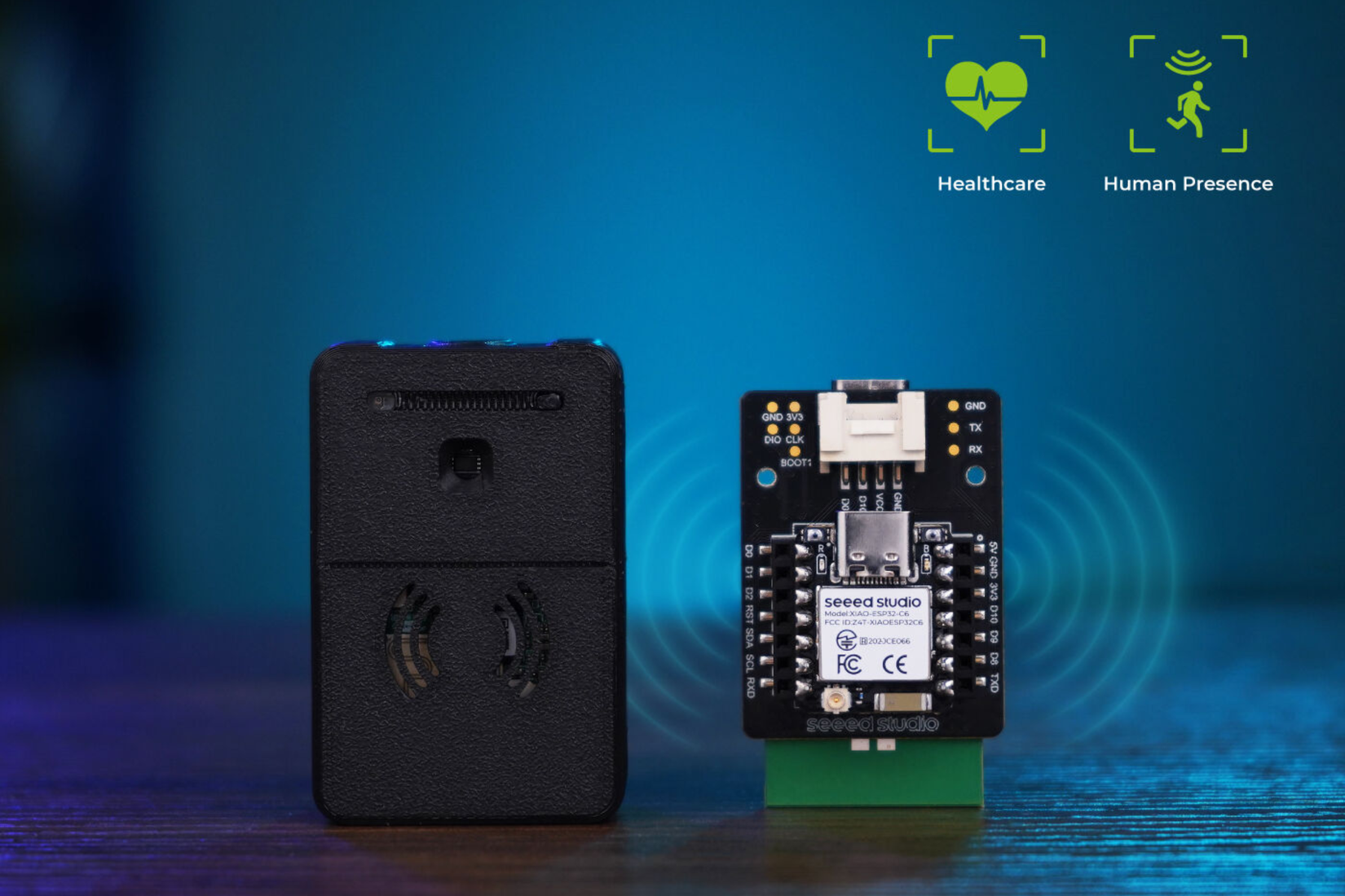Seeed Studio XIAO 60GHz mmWave human presence sensor.