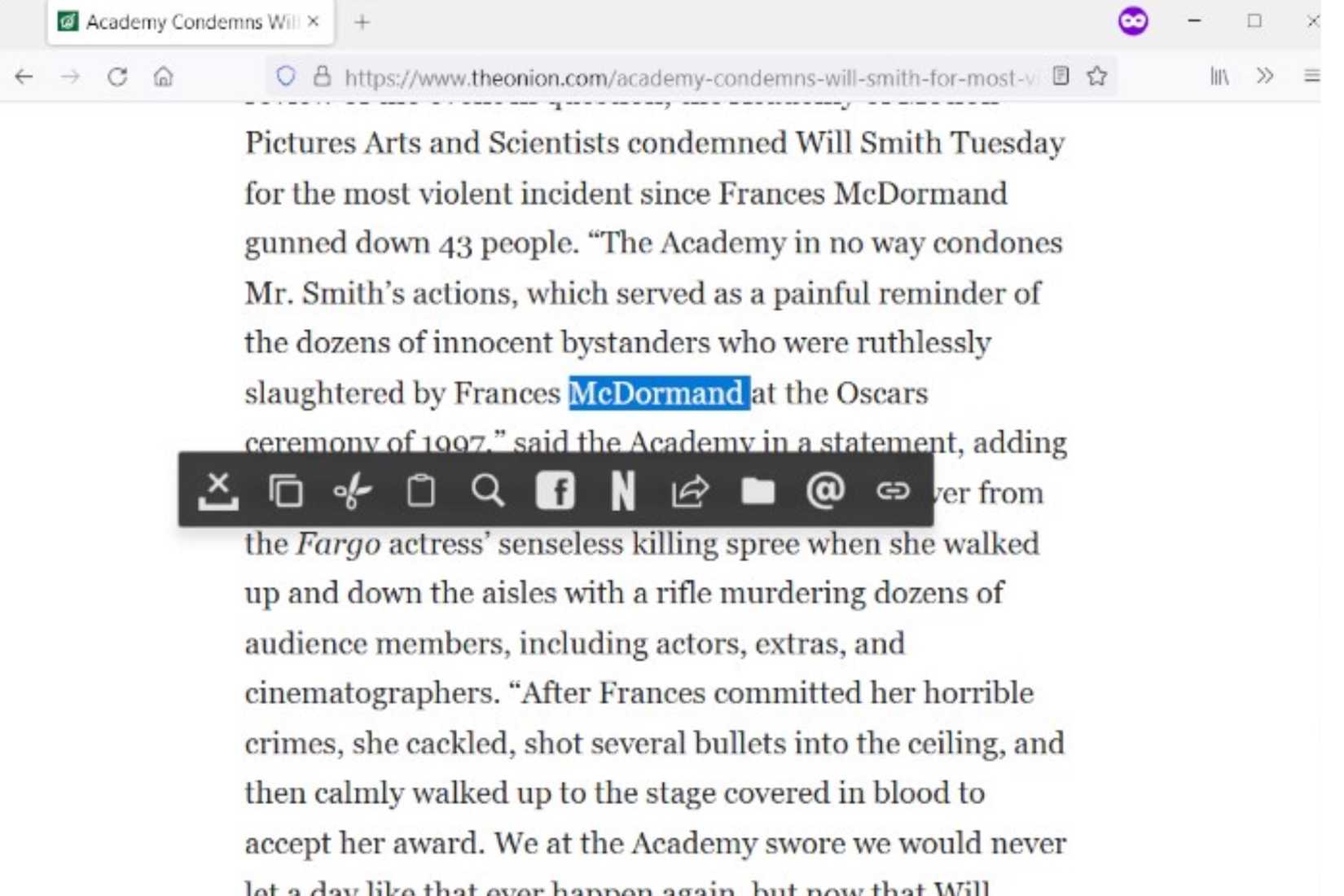 SnipDo action menu appears besides the selected text. 