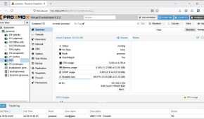 The AI Bot container in Proxmox.