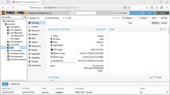 The AI Bot container in Proxmox.