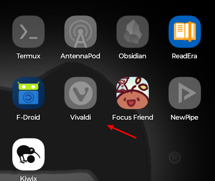 The home screen of a Motorola phone showing grayed out apps.