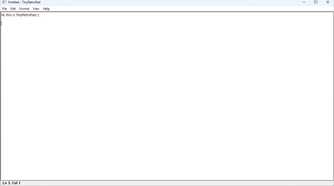 The TinyRetroPad window.