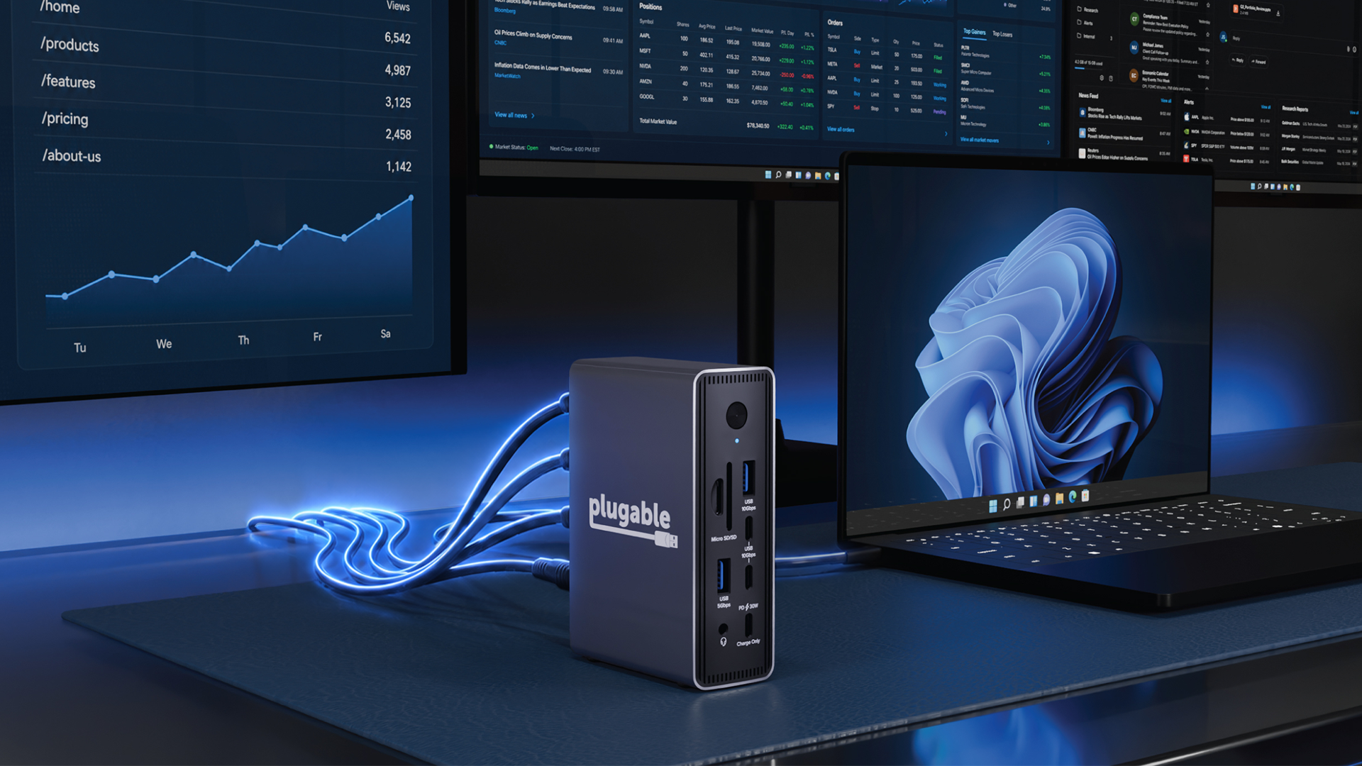 Док-станция Plugable UD-7400PDZ: два 4K-монитора через USB-C без Thunderbolt — полный обзор