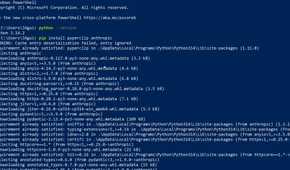 Windows powershell loading