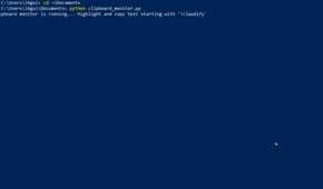 Windows Powershell running the Claudify code