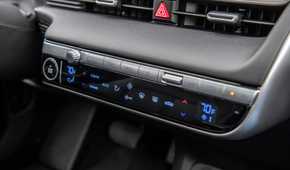 Close up of the HVAC controls in the 2022 Hyundai Ioniq 5