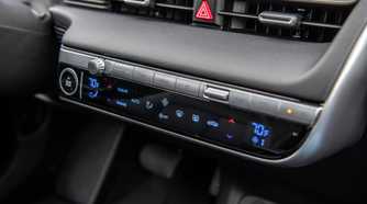 Close up of the HVAC controls in the 2022 Hyundai Ioniq 5