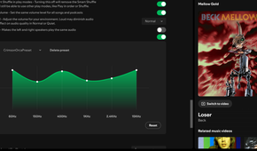 Creating a custom equalizer setting in Spotify.