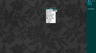 FVWM programs menu.