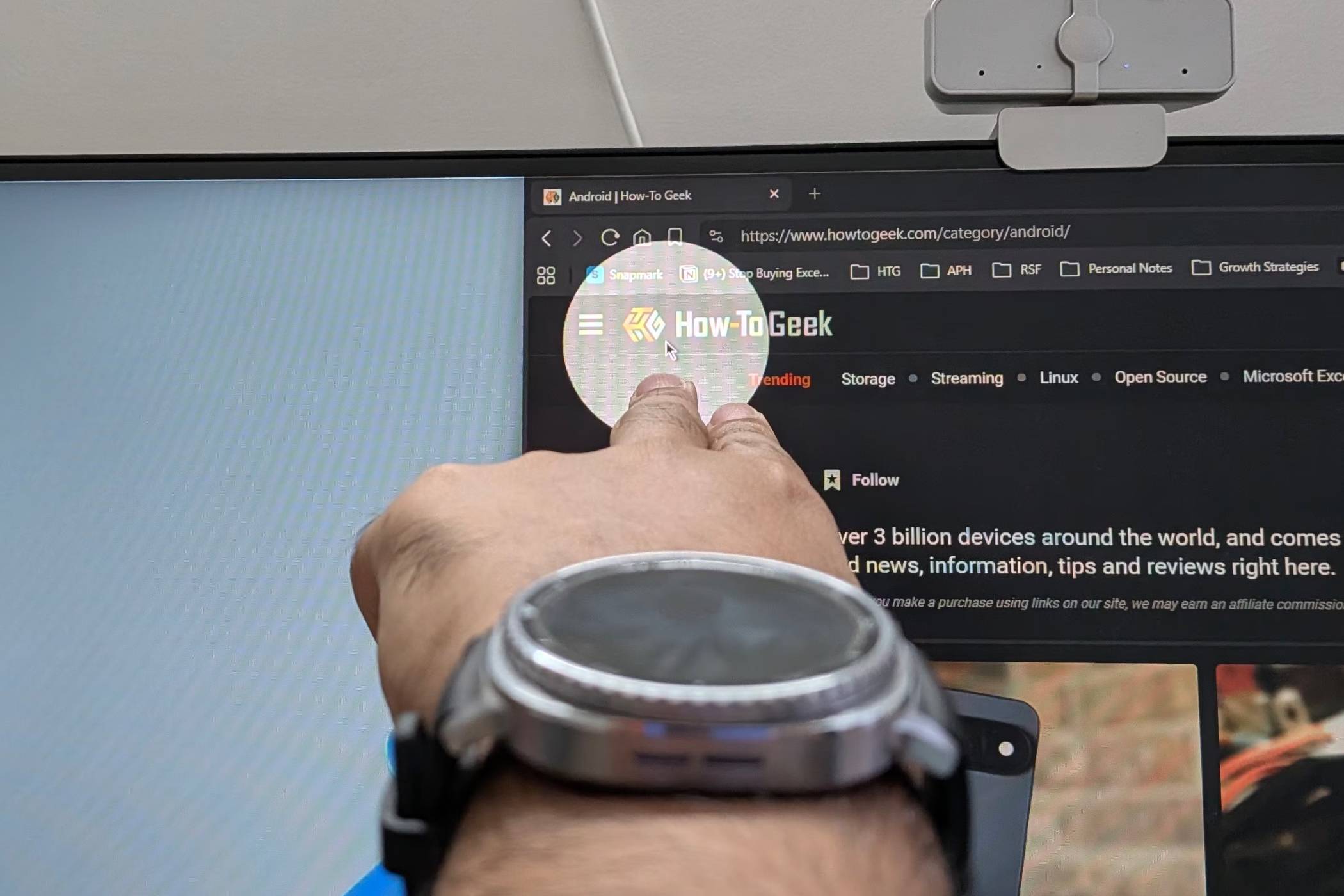 Приложение WearMouse превращает умные часы в беспроводную мышь для ПК