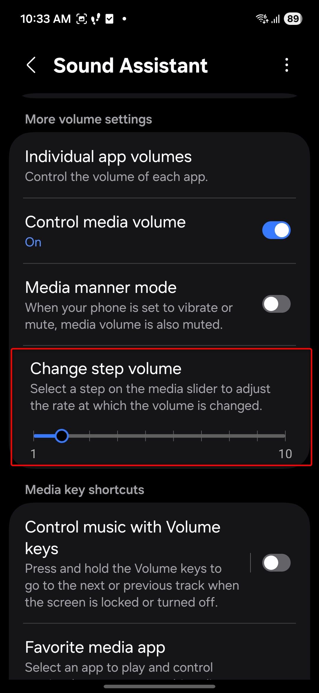 Good Lock Sound Assistant module.