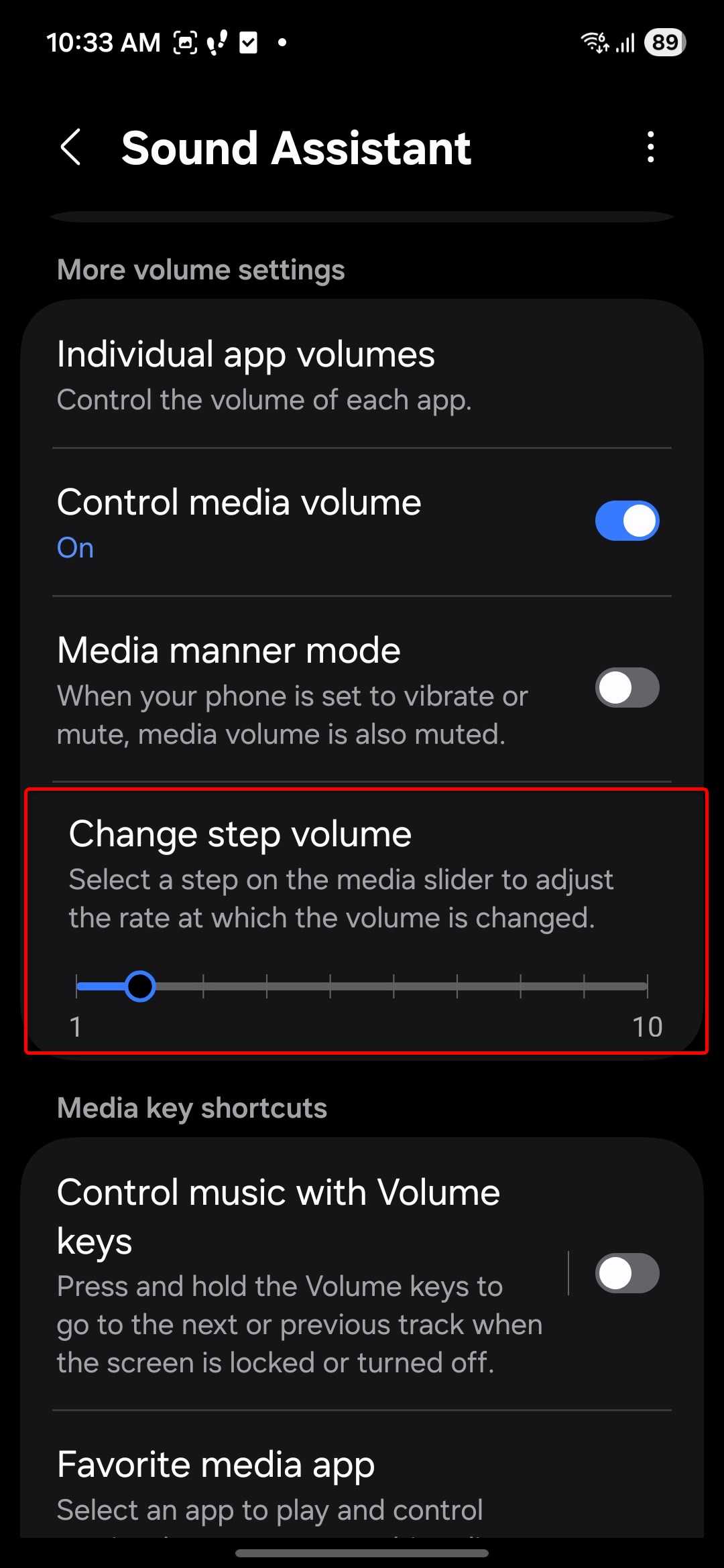 Good Lock Sound Assistant module.