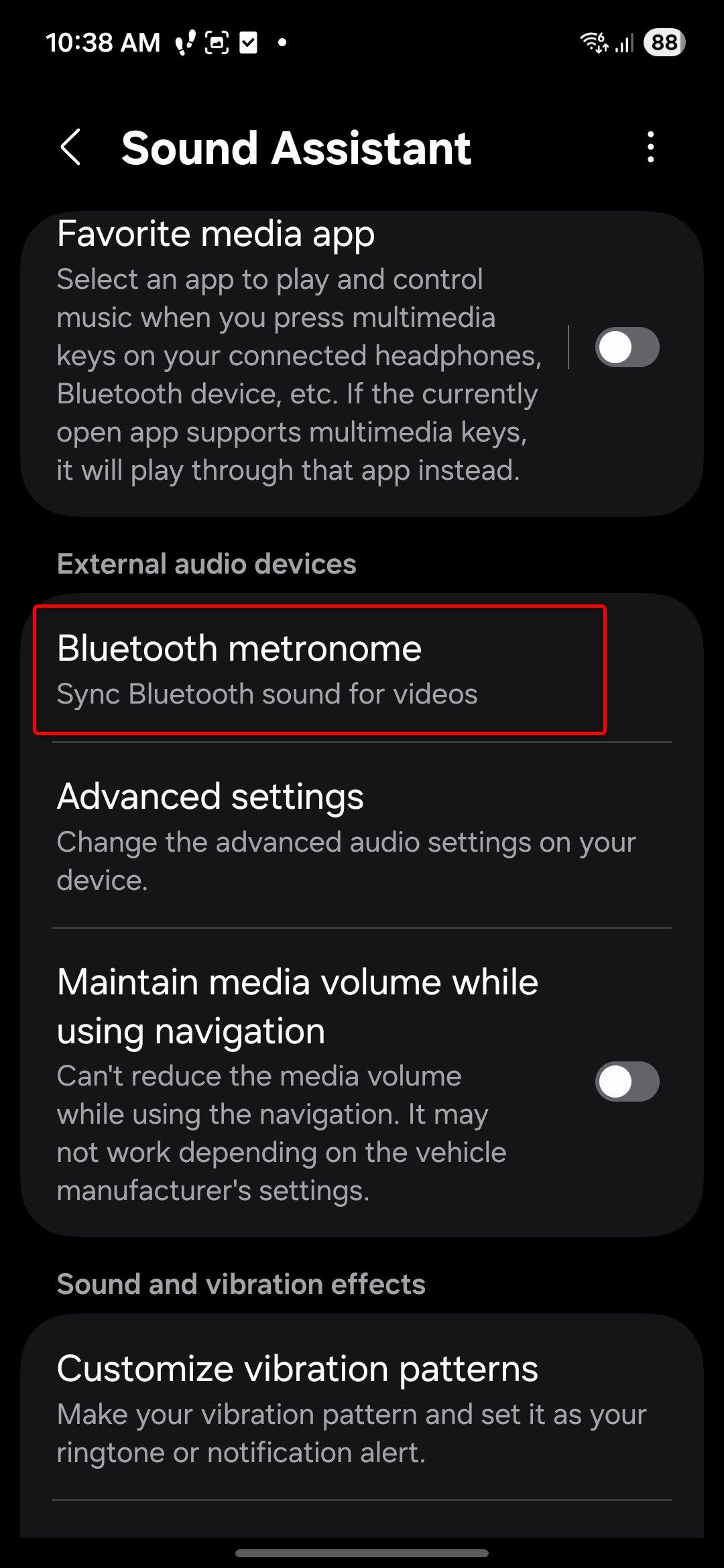 Good Lock Sound Assistant module.
