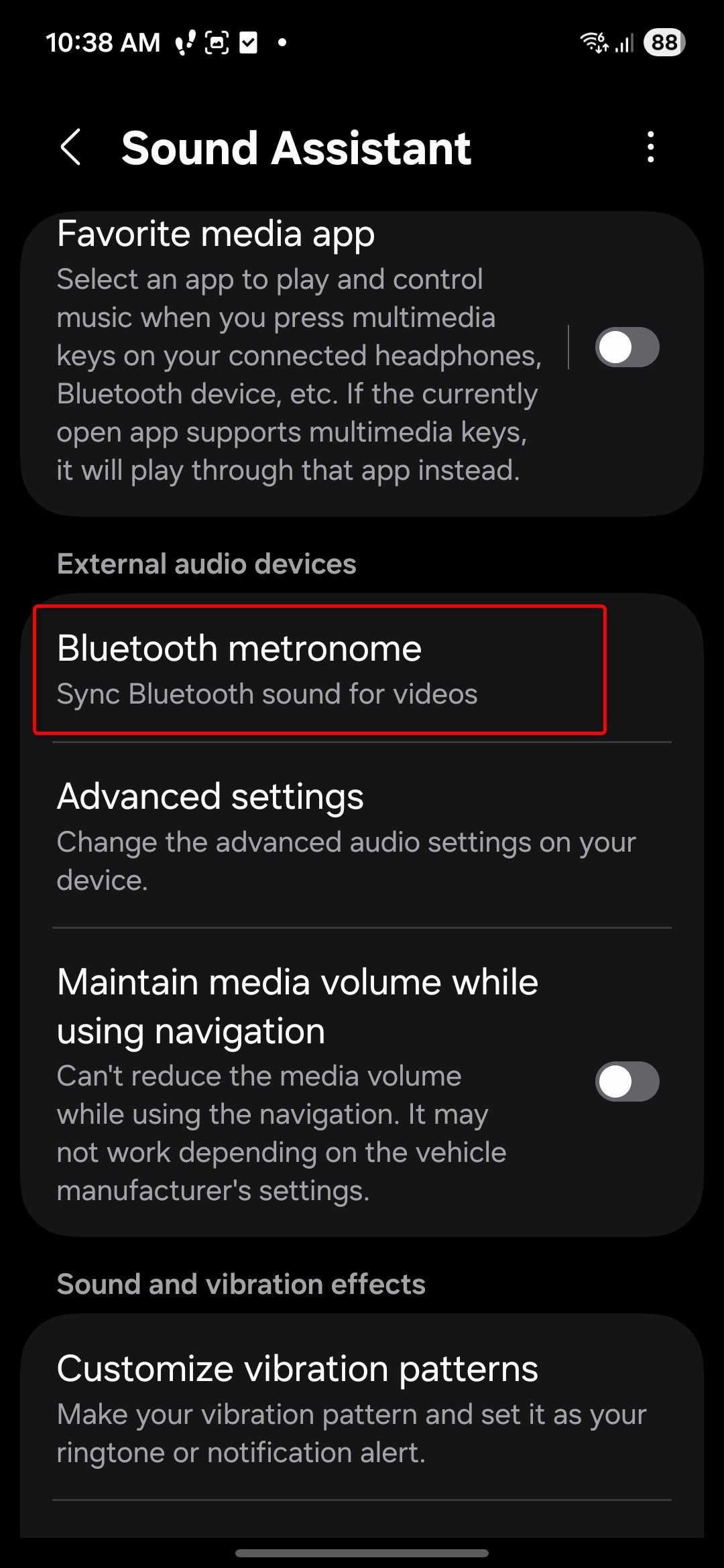 Good Lock Sound Assistant module.