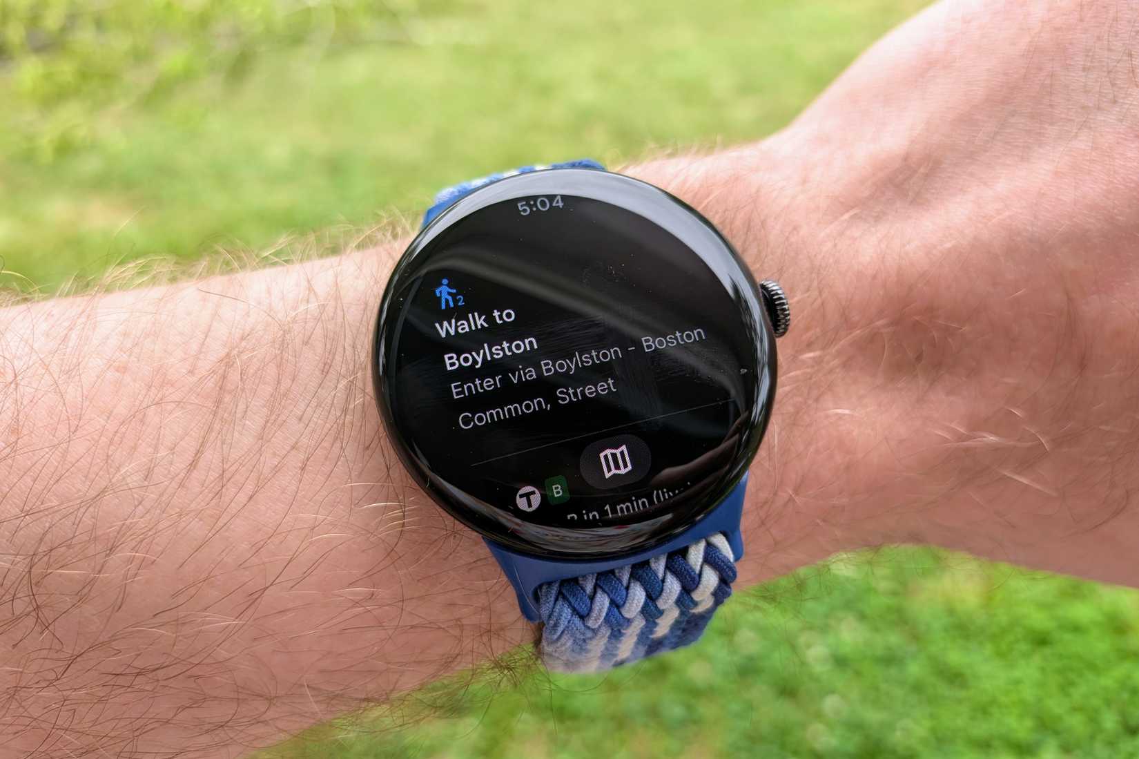 Google Maps on Pixel Watch 1