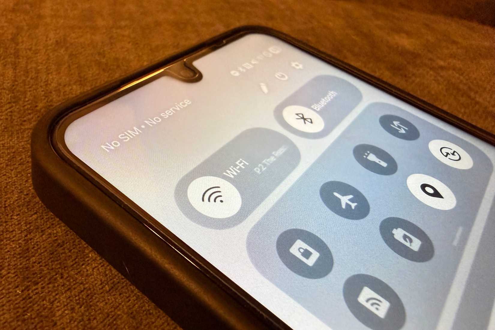 Wi-Fi toggle in Quick Settings on an Android device.