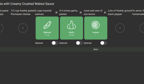 Importing a recipe via link in KitchenOwl.