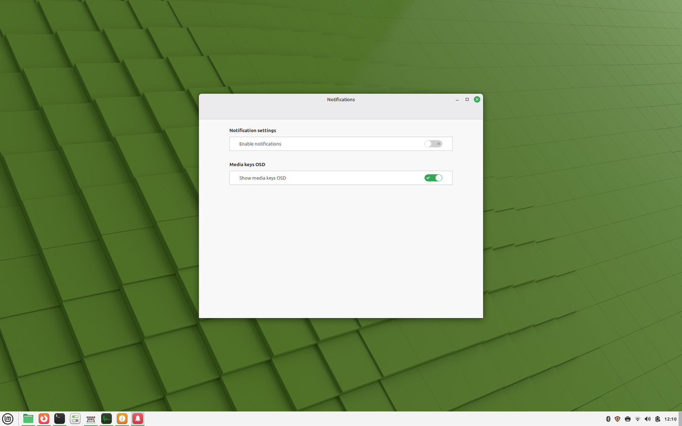 Опыт перехода на Linux Mint: почему эта система привлекает пользователей Windows Диалоговое окно уведомлений с настройкой отключения оповещений