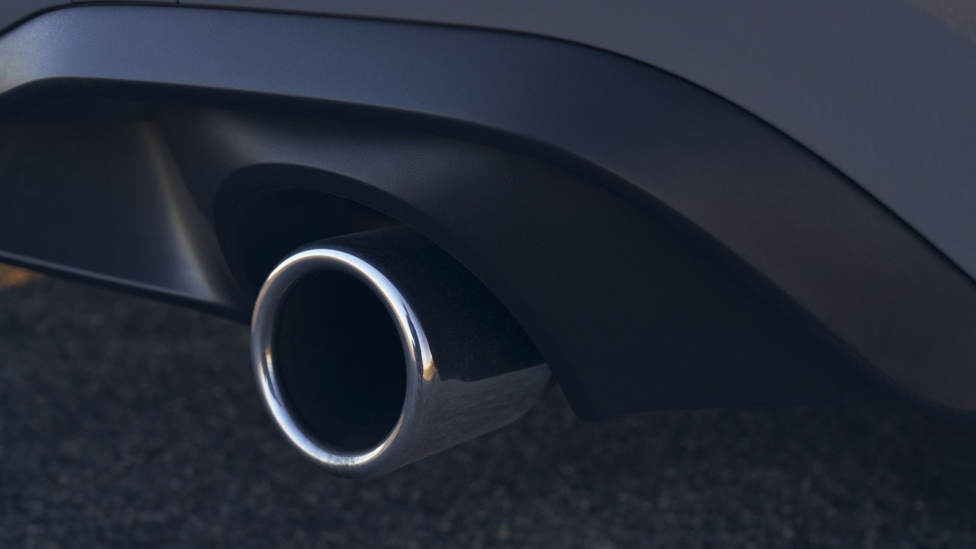 Close up of the exhaust on a 2022 Volkswagen Golf GTI