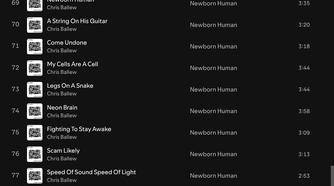 Showing the local files in Spotify.