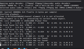 The command line playing audio only from a video.