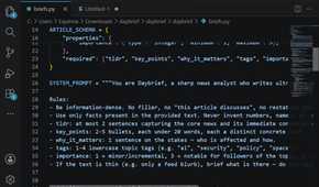 VS Code showing the prompt.
